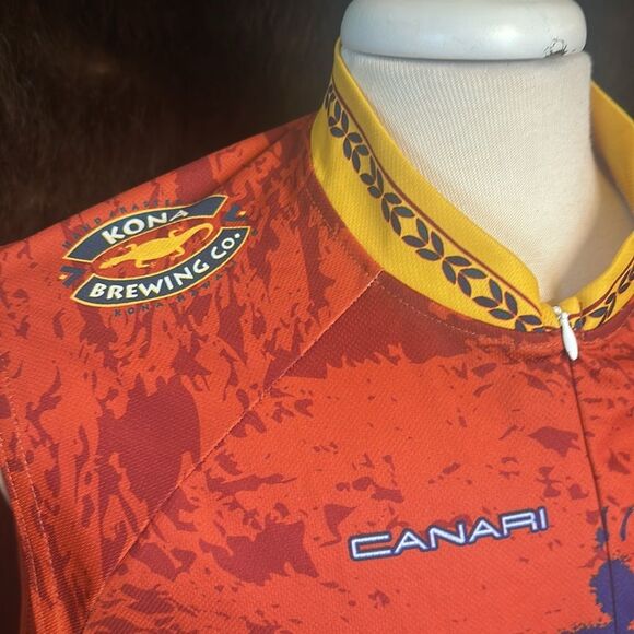 Canari Orange and Yellow Cycling Jersey XL (BK1) - Picture 2 of 6
